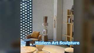 Modern Abstract Floor Sculpture Unique Design