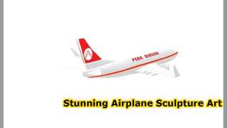 Airplane Sculpture 3D Art at Ping Ding Shan Hong Kong